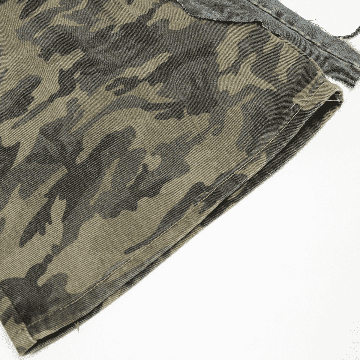 New Year Reset Camouflage Denim Shorts